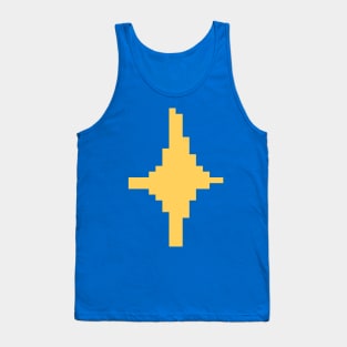 Yellow Sparkle Pixel Art Tank Top